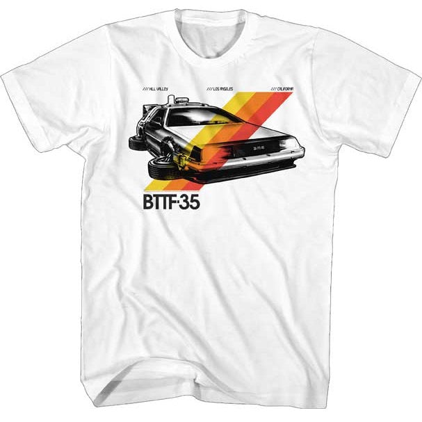Men's Back To The Future BTTF -35 Stripes Tee product image 1