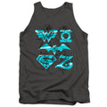 Men's DC Superhero Girls Line Art Group Tank Top