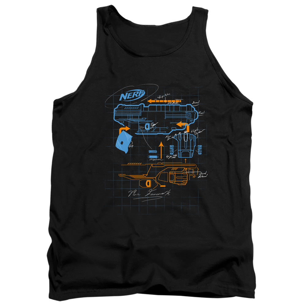 Men's Nerf Deconstructed Nerf Gun Tank Top
