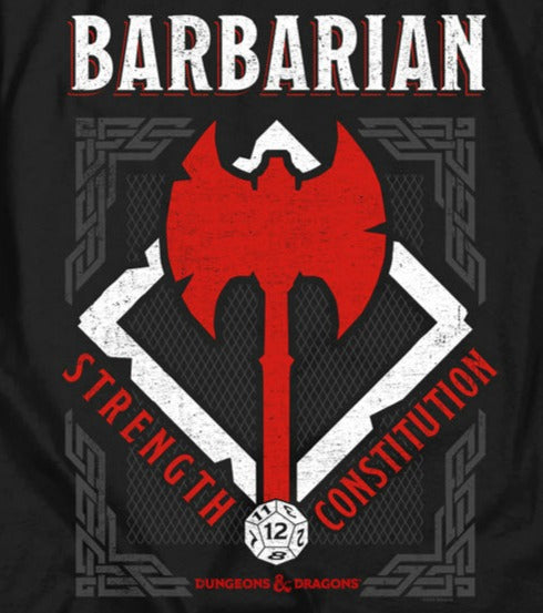 Dungeons And Dragons Barbarian T-Shirt product image 2