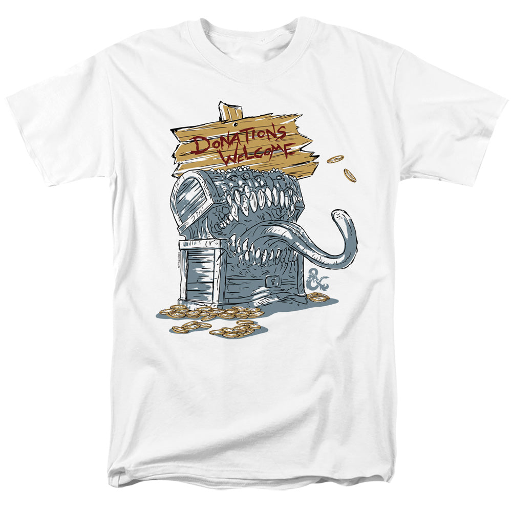 Dungeons And Dragons Donations Welcome Mimic T-Shirt product image 1
