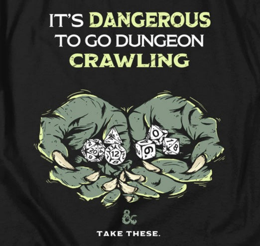 Dungeons And Dragons Dangerous To Go Alone T-Shirt product image 2