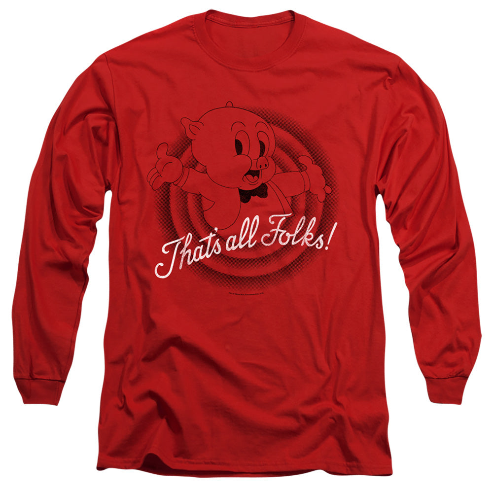 Men's Looney Tunes Thats All Folks Long Sleeve Tee product image 1