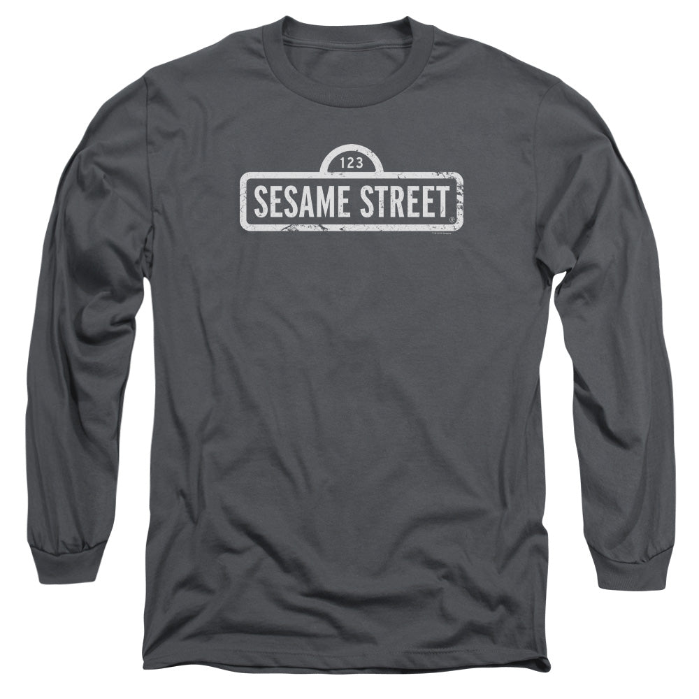 Men's Sesame Street One Color Logo Long Sleeve Tee product image 1