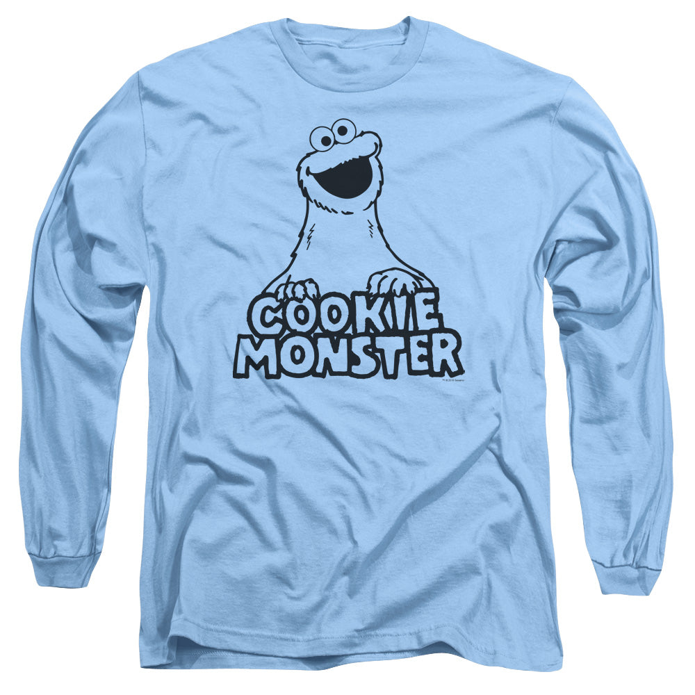 Men's Sesame Street Vintage Cookie Monster Long Sleeve Tee product image 1
