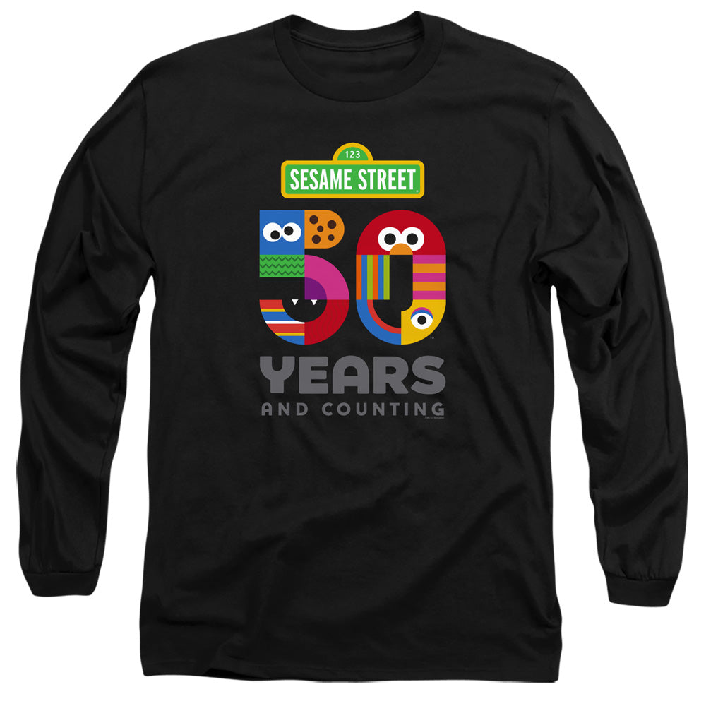 Men's Sesame Street 50 Years Logo Long Sleeve Tee product image 1
