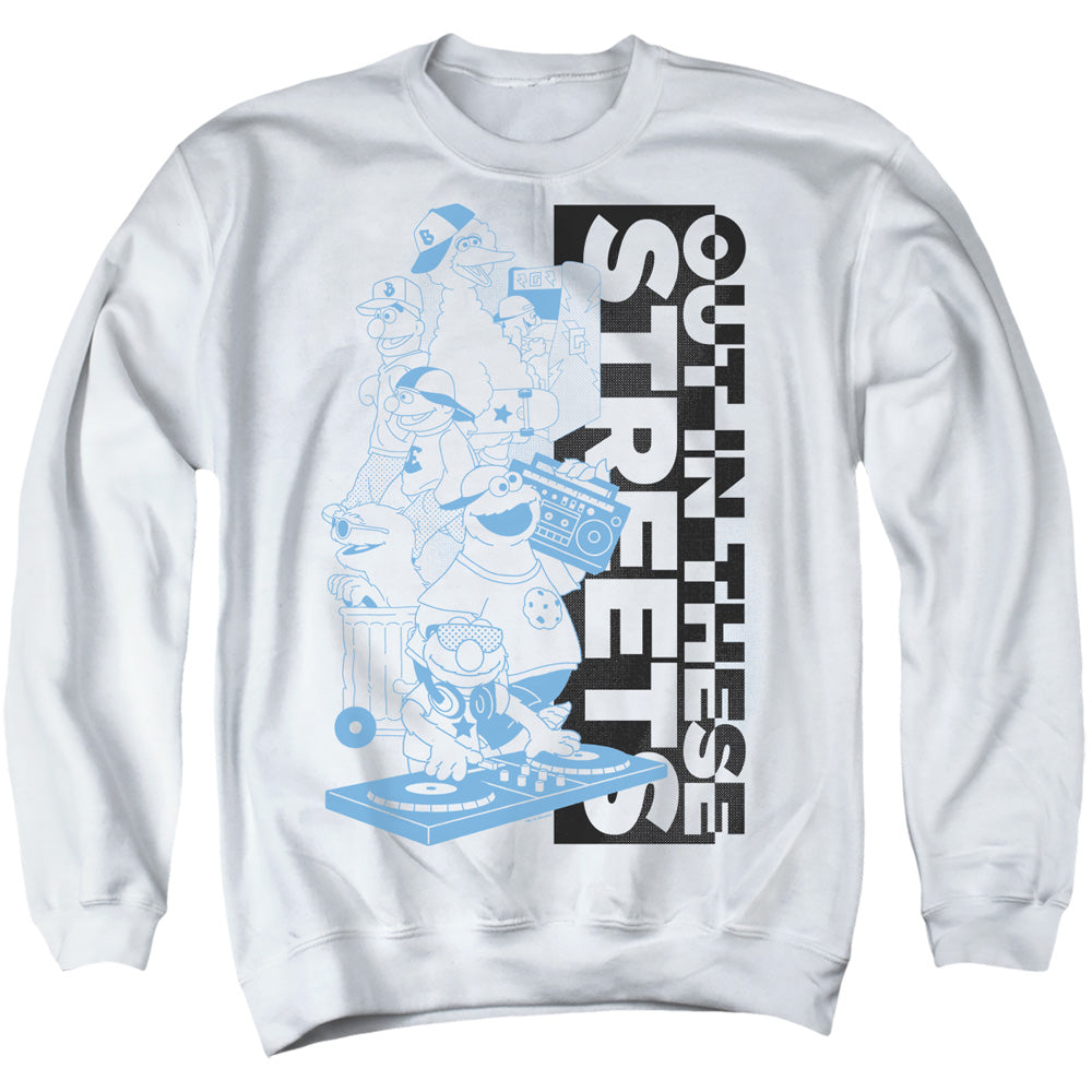 Men's Sesame Street Out In These Streets Sweatshirt product image 1